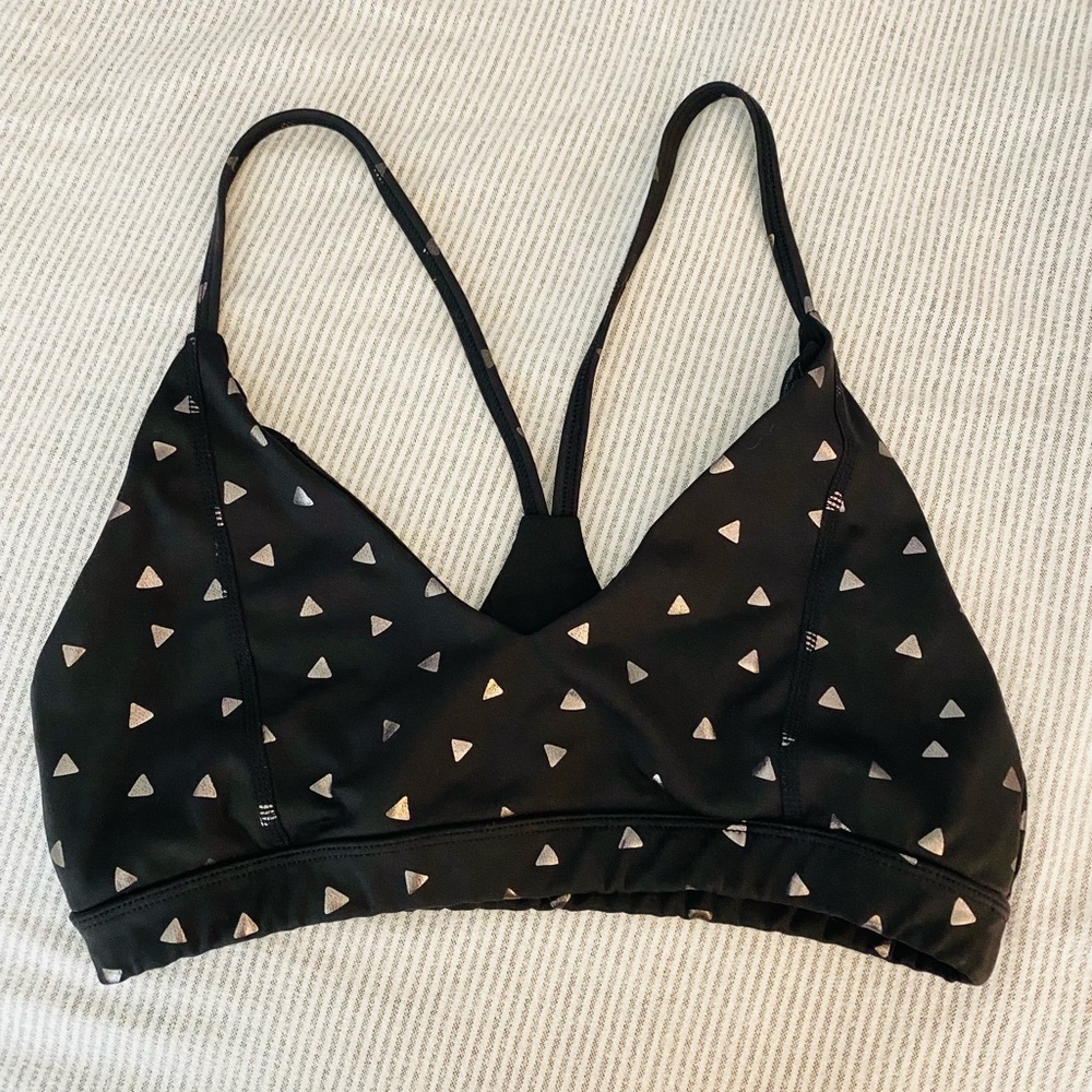 Glider sports bra. Medium black